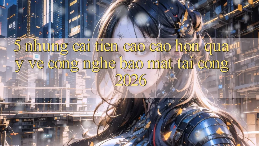 5. Những Cải Tiến Cao cao hơn Quay về Công Nghệ Bảo Mật Tại Cổng 2026 5. Những Cải Tiến Cao cao hơn Quay về Công Nghệ Bảo Mật Tại Cổng 2026