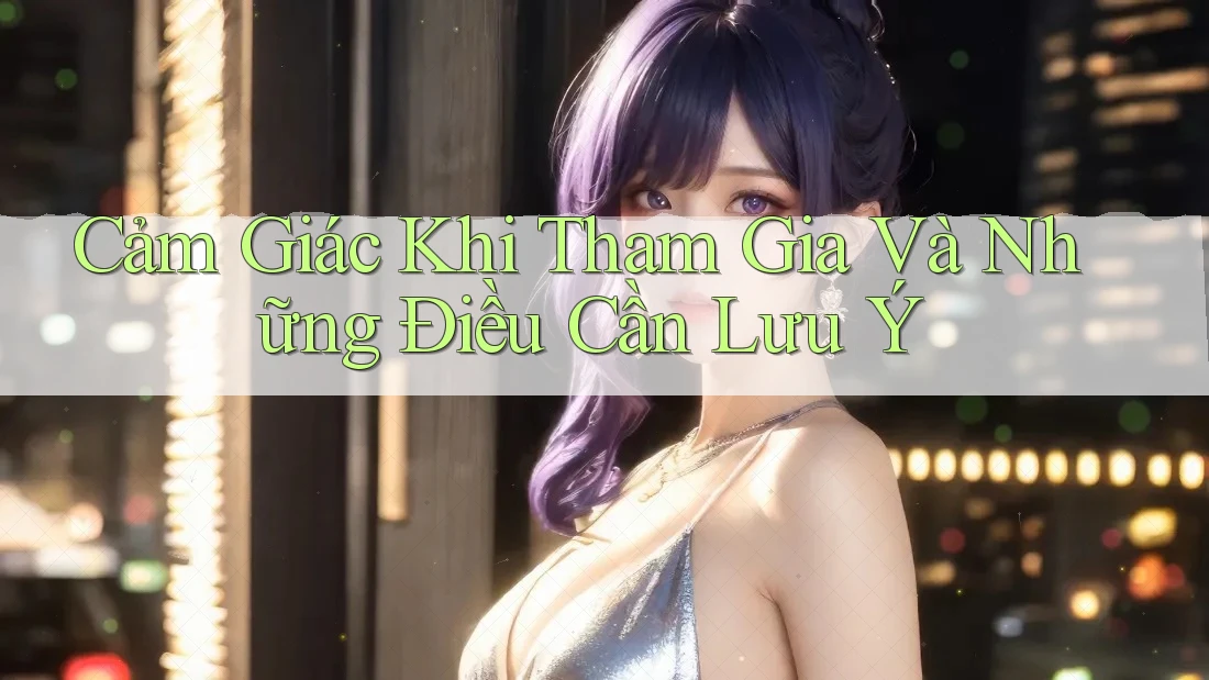 Cảm Giác Khi Tham Gia Và Những Điều Cần Lưu Ý Cảm Giác Khi Tham Gia Và Những Điều Cần Lưu Ý