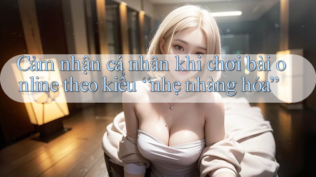 Cảm nhận cá nhân khi chơi bài online theo kiểu “nhẹ nhàng hóa”