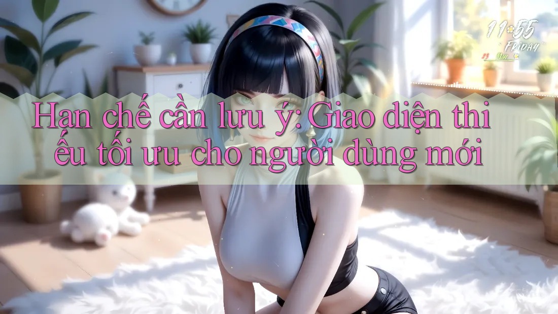Hạn chế cần lưu ý: Giao diện thiếu tối ưu cho người dùng mới Hạn chế cần lưu ý: Giao diện thiếu tối ưu cho người dùng mới
