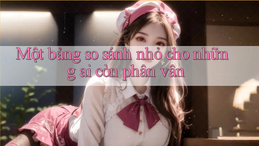Một bảng so sánh nhỏ cho những ai còn phân vân Một bảng so sánh nhỏ cho những ai còn phân vân